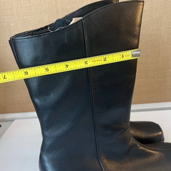 PEERAGE Simone Wide Width Leather Black Boot Size 7.5 Wide Width - Picture 9 of 13